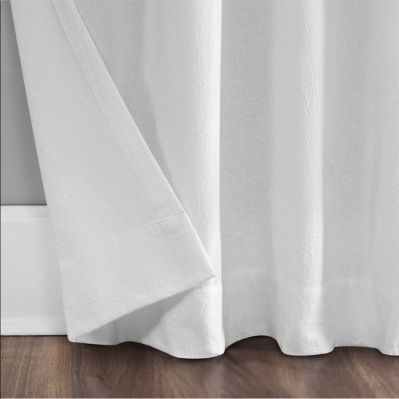 Washed Cotton Light Filtering Curtains - Picture 3 of 4
